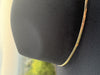 Giddy Up - Thin Gold Chain Black Felt Fedora Hat