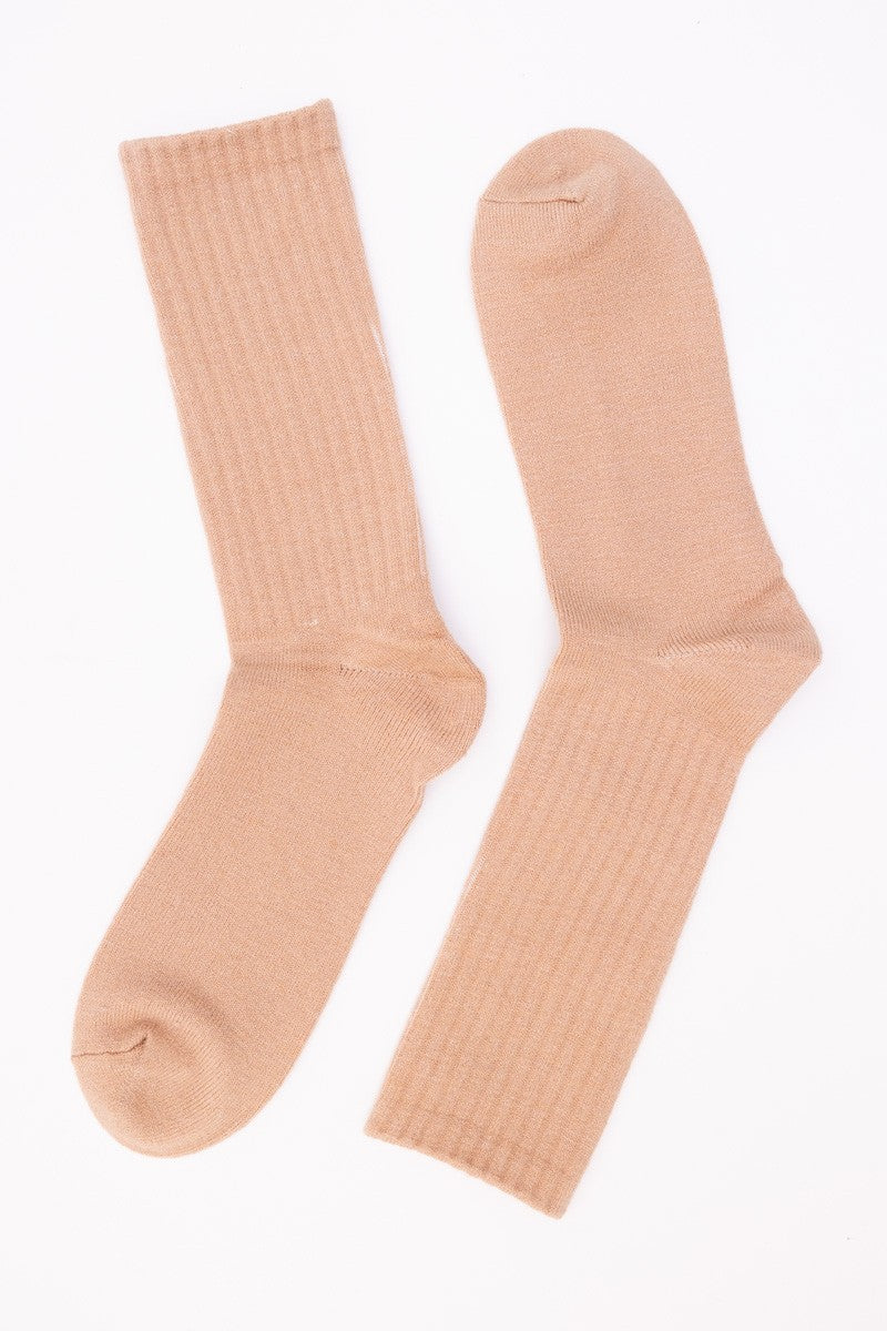 Earth Tones Comfort Crew Socks * DEAL