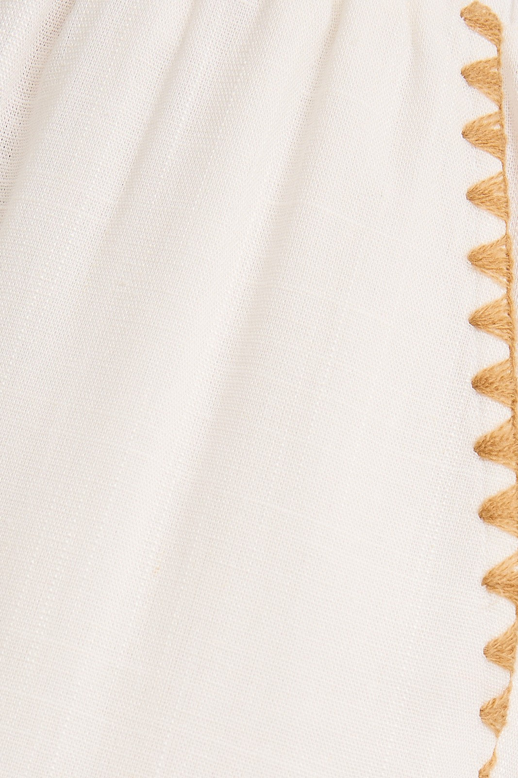 White Linen Stitch Detail Wide Leg Pants | GILLI *30A JANUARY PREORDER