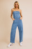 Strapless Stretch Denim Jumpsuit | GILLI *30A JANUARY PREORDER