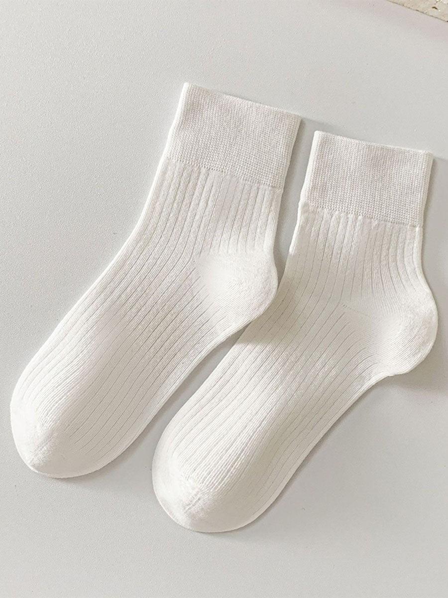 Simple Retro Drawstring Mid-Calf Socks *DEAL