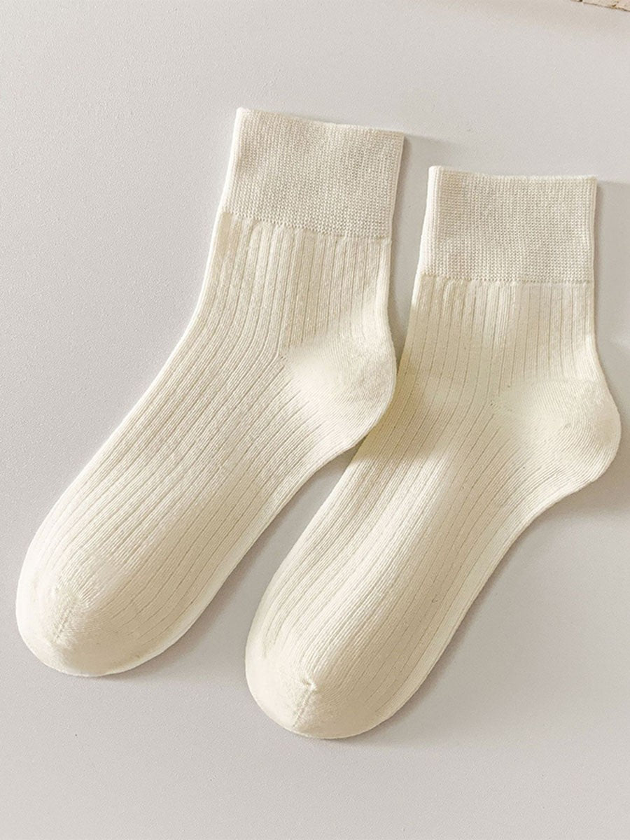 Simple Retro Drawstring Mid-Calf Socks *DEAL