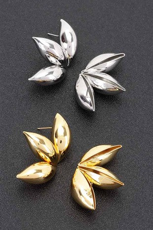 Metal Gold Dip Earring (GOLD / SILVER ) *LA LIVE PREORDER