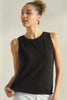 Ribbed Viscose Crew Neck Loose Fit Tank Top (6 COLORS) *DEAL*