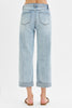 Light Mid-Rise Boyfriend Denim Jean with Cuff | Risen