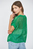Green Open Knit Cover Up Top - Final Sale