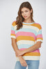Stripe MultiColor Lightweight Sweater - Final Sale
