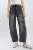 Washed Distressed Barrel Jeans | BLUEVELVET *LA LIVE PREORDER 44%OFF