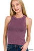 Ribbed Washed Seamless Tank Top | ZENANA *DEAL