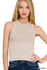 Ribbed Washed Seamless Tank Top | ZENANA *DEAL
