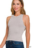 Ribbed Washed Seamless Tank Top | ZENANA *DEAL