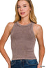 Ribbed Washed Seamless Tank Top | ZENANA *DEAL