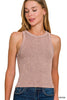 Ribbed Washed Seamless Tank Top | ZENANA *DEAL