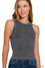 Ribbed Washed Seamless Tank Top | ZENANA *DEAL