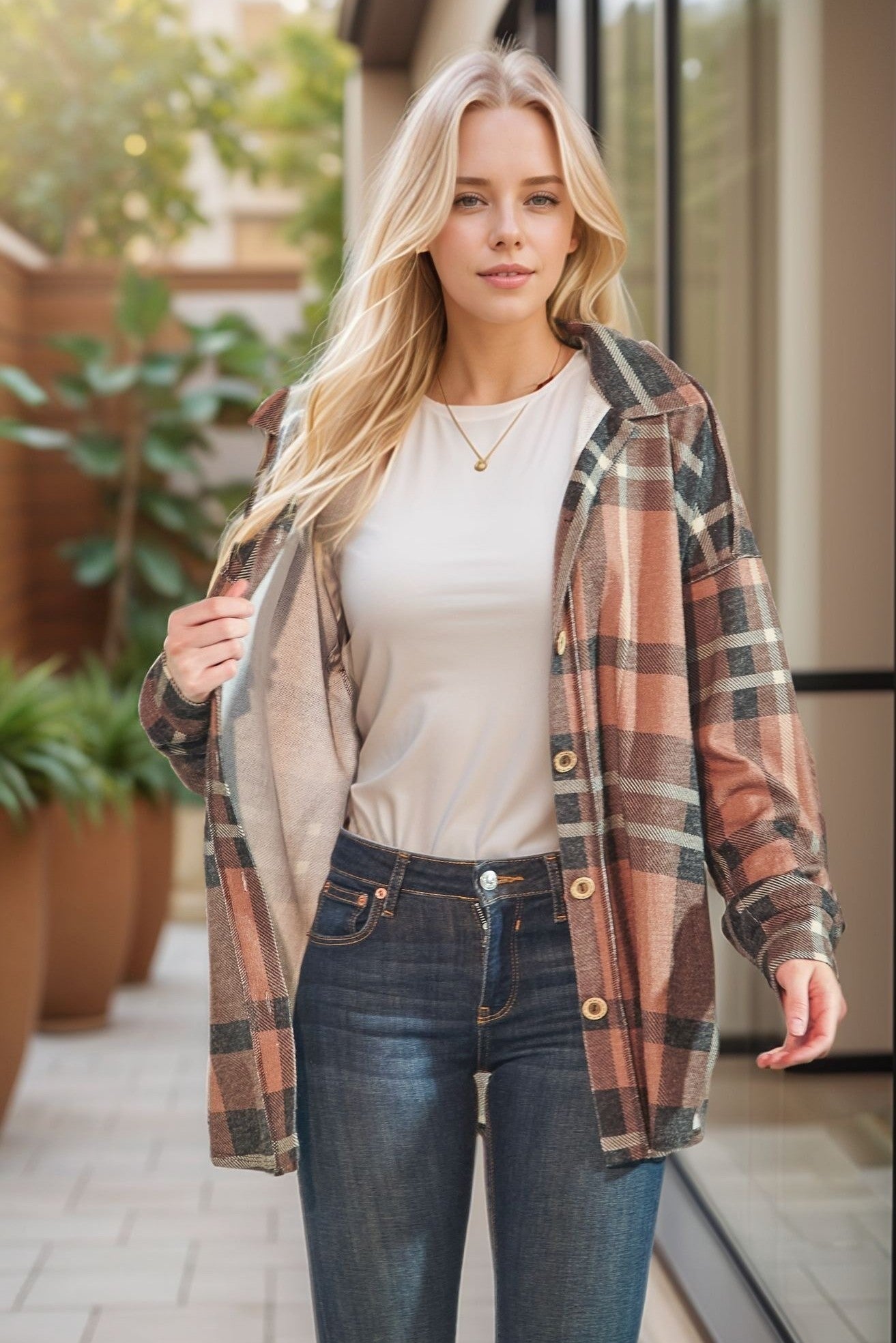 Basic Collar Multi Plaid Button Down Top | HEIMISH *NASHVILLE LIVE PREORDER