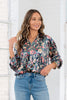 Green Floral Print Button Down Satin Blouse | SEW IN LOVE *30A SEPT PREORDER