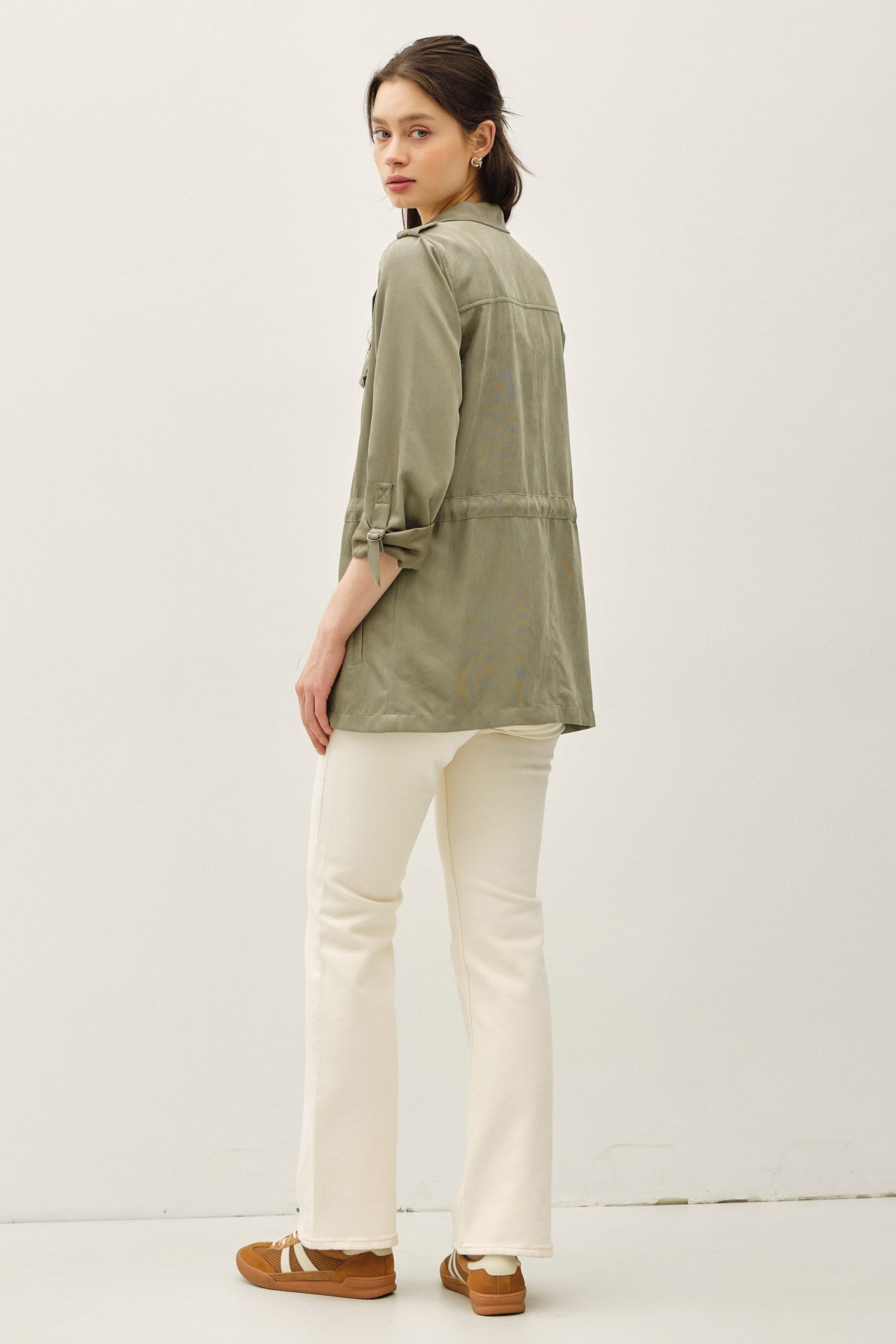 Cinched Waist Safari Cargo Utility Jacket (3 COLORS) | BE COOL *LA LIVE PREORDER