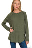 The Presley Baby Waffle Long Sleeve Top | Zenana (6 COLOR) *DEAL*