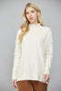 Rolled Raw Edge High-neck Sweater | FATE *30A SEPT PREORDER