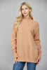 Rolled Raw Edge High-neck Sweater | FATE *30A SEPT PREORDER