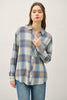 Retro Blue Vintage Plaid Boxy Shirt | BE COOL *LA LIVE PREORDER