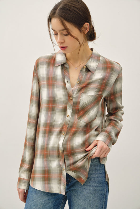 Robertson Plaid Longsleeve Button Up Shirt (4 COLORS) | BE COOL *LA LIVE PREORDER
