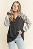 Long Sleeve Hooded Stripe Contrast Urban Rib Top (2 COLORS) | HEIMISH *NASHVILLE LIVE PREORDER