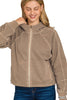 Fleece Pigment Dye Zip Up Hoodie W Pockets (5 COLORS) | ZENANA *LA LIVE PREORDER