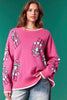 Nutcrackers & Edge Rib Line Detailed Sweater