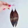 5inch Hand Painted Leather Feather Shoulder Dusters | JAK SPRAT