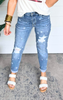 Star Crossed Destroy & Roll Cuff Boyfriend Denim Jeans | Judy Blue - Final Sale