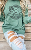 Good Girl with Bad Habits Crewneck Sweatshirt - Pine