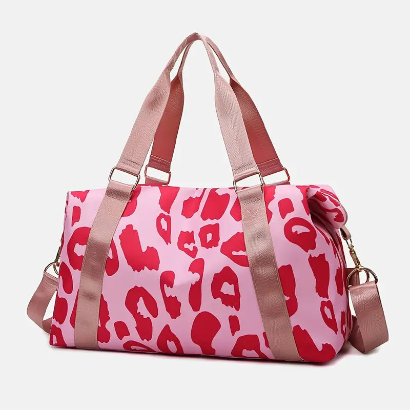 Pink Leopard Duffle Bag for Women