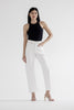 MICA | White Flour Super High Ankle Barrel-Leg Denim Jeans