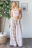 Washed 3D Pocket Narrow Stripe Wide Leg Pants | Oli & Hali
