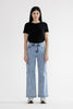 Maya Blue High Rise Wide Cargo Denim Jeans | MICA *30A SEPT PREORDER