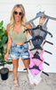 Washed Ribbed Cropped Padded Bra Tank Top