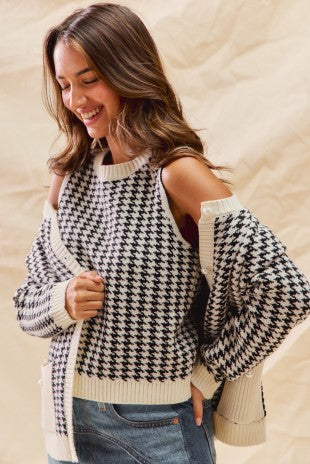 Holiday Christmas Sweater Top And Cardigan Set | SO ME *LA LIVE PREORDER