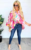 Fuchsia Surplice Kimono Blouse | FINAL SALE