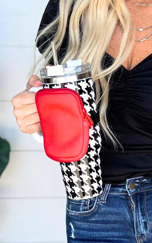 HOLIDAY DEAL: 40 Oz Houndstooth Checkered Tumbler