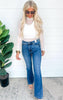 High Waist Tummy Control Bootcut Denim Jeans 