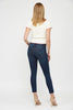 The Charlize Mid-Rise Dark Ankle Skinny Denim Jean | Mica