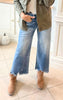 The Jolie High Rise Side Slit Ankle Flare Denim Jeans | Risen - Final Sale