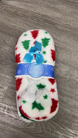 Holiday Fuzzy Sock Slippers