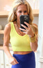 Mono B Ribbed Seamless Cropped Tank Top - Part 2 - Final Sale