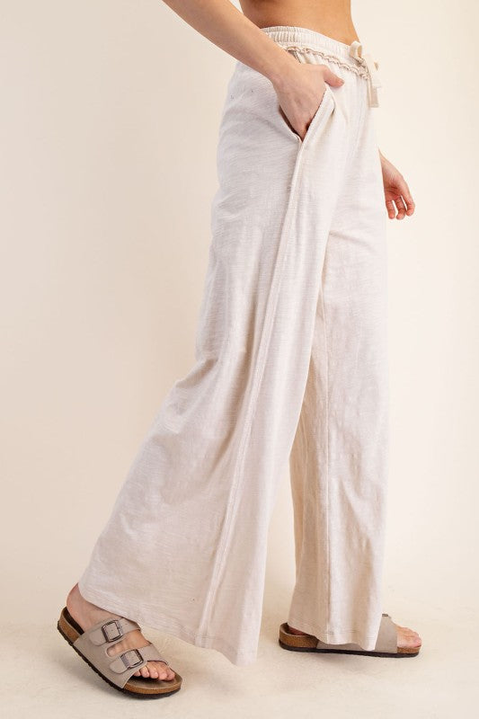 Cotton Slub Lounging Wide Pant | RAE MODE *30A SEPT PREORDER