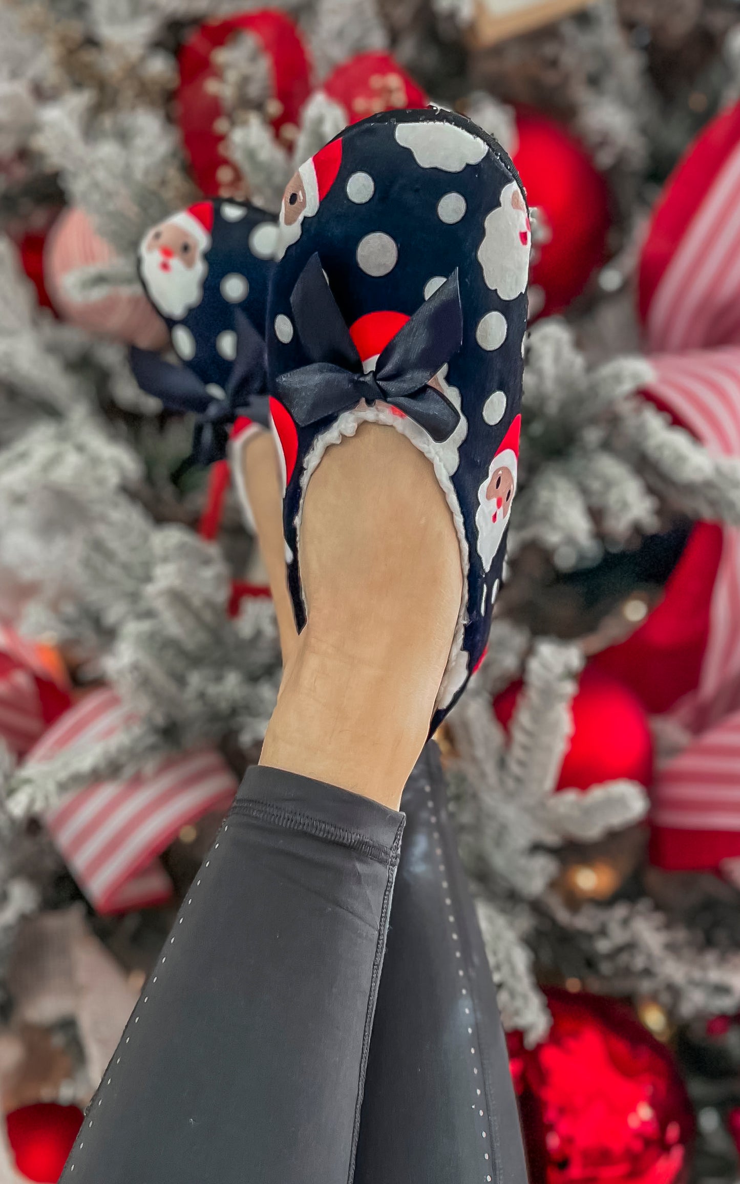 Holiday Fuzzy Sock Slippers