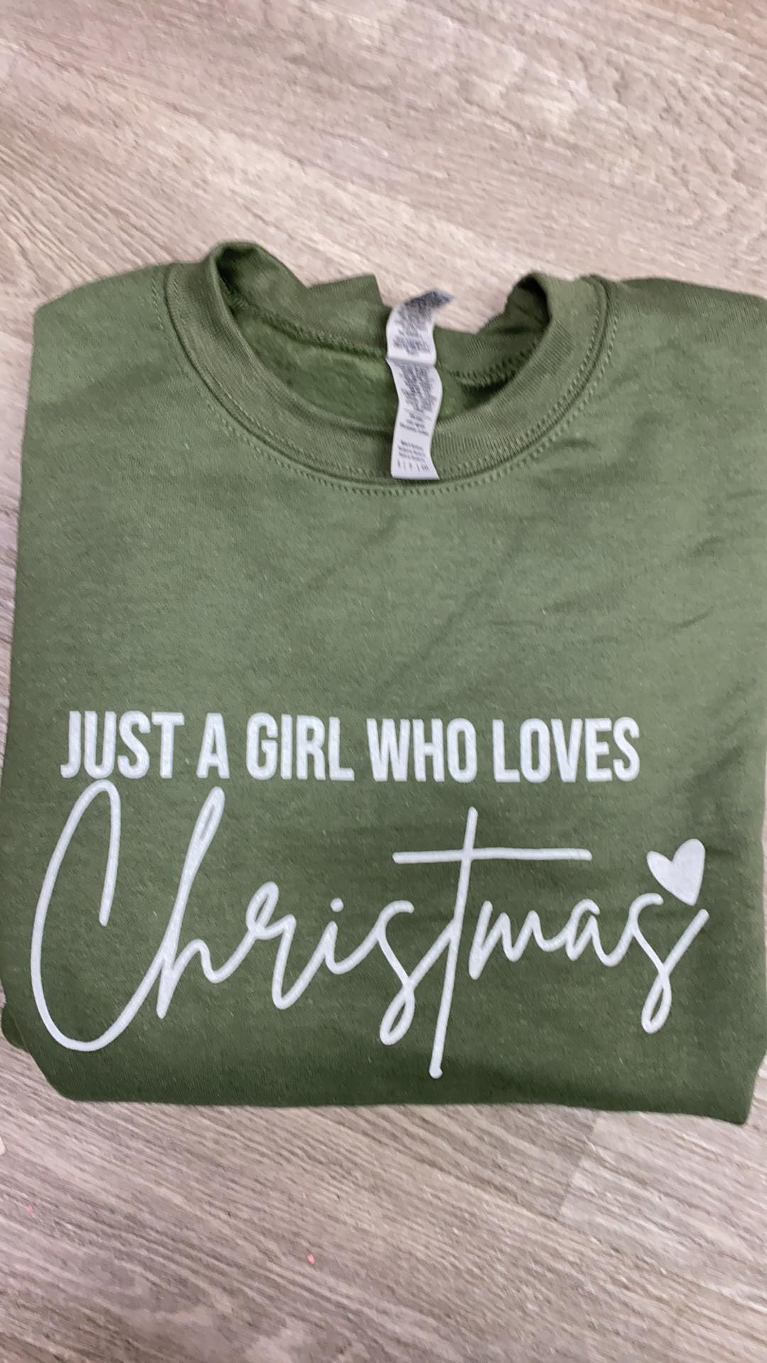 Just a Girl that Loves Christmas Crewneck Sweatshirt