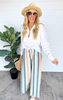 Take a Walk w/ Me Striped Pants | White Birch | FINAL SALE