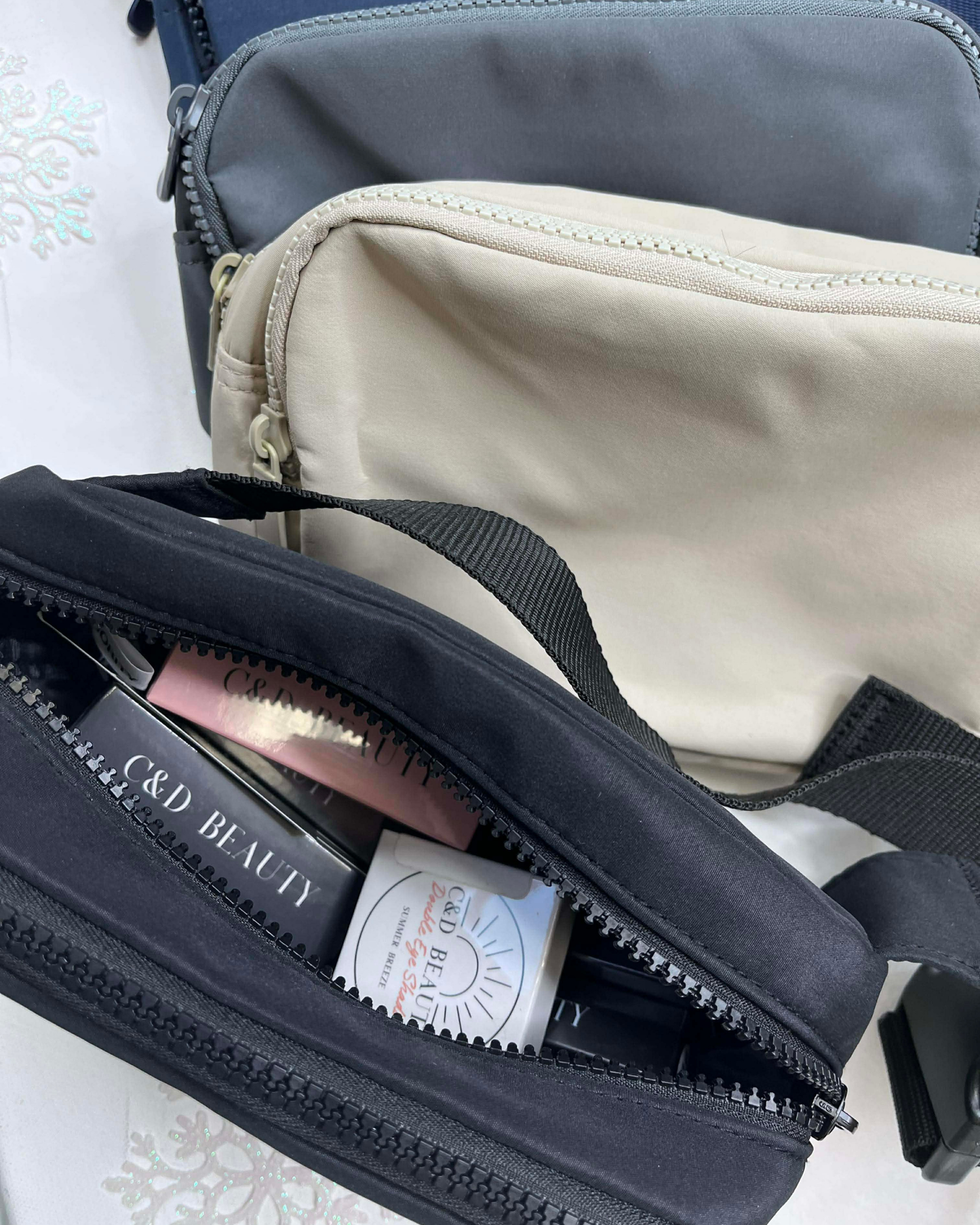 Matte Dual-Compartment Crossbody Bag - DEAL